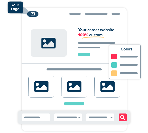 Illustration of career site creation feature