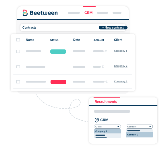 Manage your orders and assignments directly in Beetween with our integrated CRM